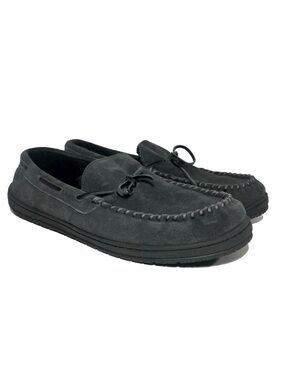 FLORSHEIM Moc Toe Slippers Moccasins Gray Suede US 13 ~ READ DESCRIPTION